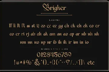 Brigker font