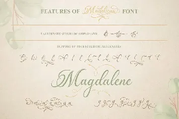 Madelican Calligraphy font