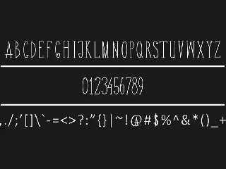 Amazing Line Font