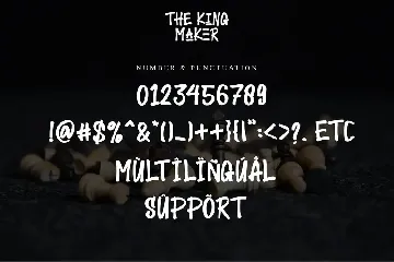 The King Maker font