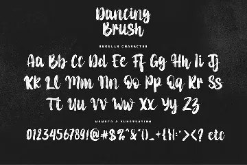 Dancing Brush font