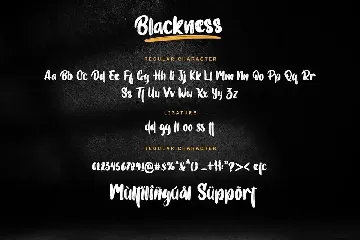 Blackness font