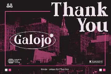 Galojo - Modern Serif Typeface font