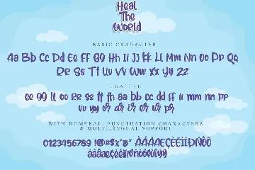 Heal The World font