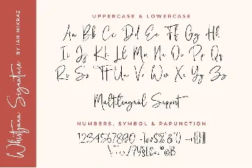 Whistyana - A Handmade Signature Font