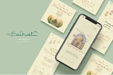 Saihat Arabic Typeface font