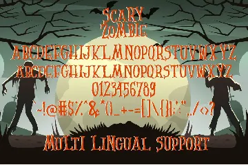 Scary Zombie - Spooky Font