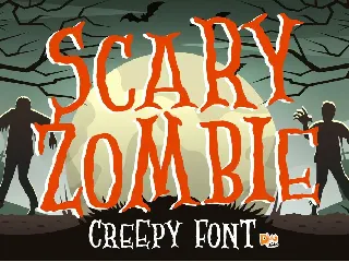 Scary Zombie - Spooky Font