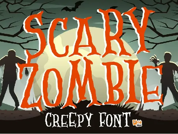 Scary Zombie - Spooky Font