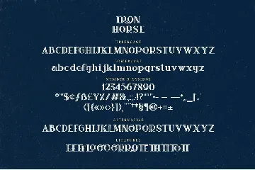 Iron Horse font