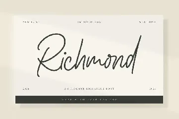 Richmond - Signature Font