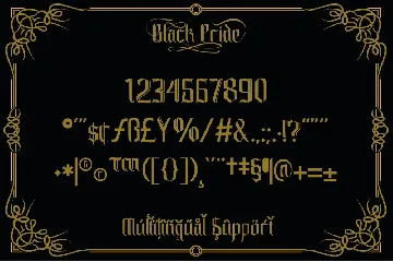 Black Pride font