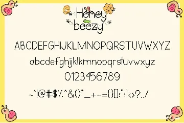 Honey Beezy - Spring Bee Font