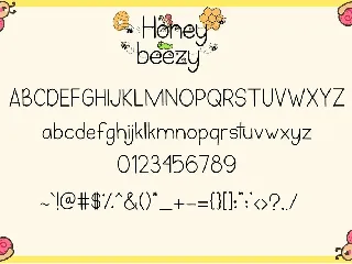 Honey Beezy - Spring Bee Font