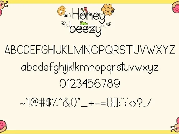 Honey Beezy - Spring Bee Font