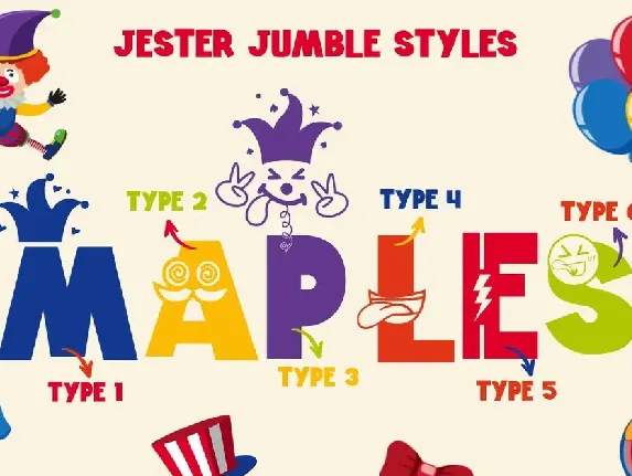 Jester Jumble - Fun Clown Font