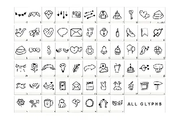 Wedding Dingbat font