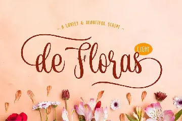 de Floras - Light font