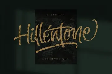 Hillentone - Brush Font