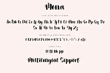 Mona font