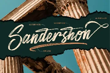 Sandershon Brush Script font