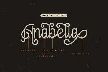 Anabelia - Vintage Monoline font