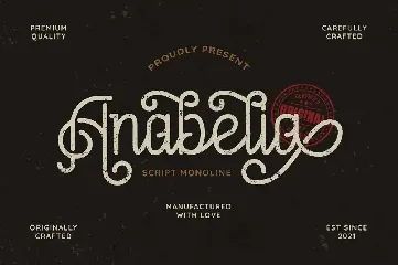 Anabelia - Vintage Monoline font