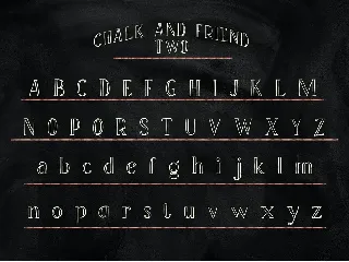 Chalk and Friend font