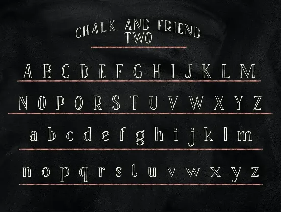 Chalk and Friend font