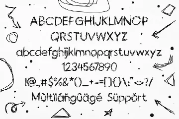 Handodle - A Hand Scribble Display Font