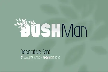 Bushman font set