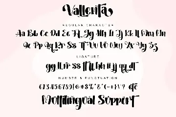 Vallenta font