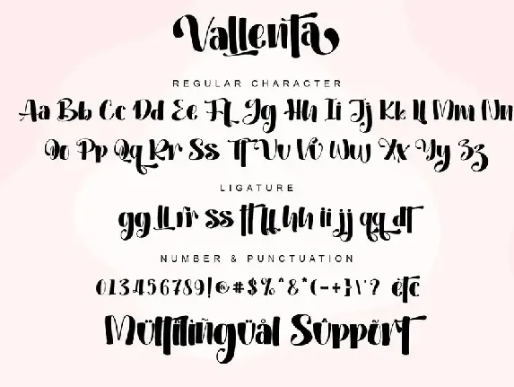 Vallenta font