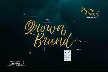 Qrown Brand font