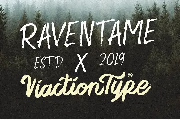 Raventame - Brush Font