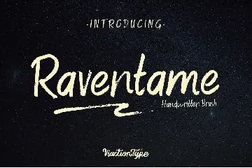 Raventame - Brush Font