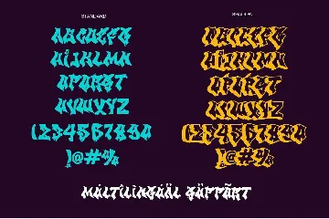 Great Squater - 3d Layered Graffiti Font