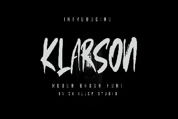 Klarson - Rough Brush Font