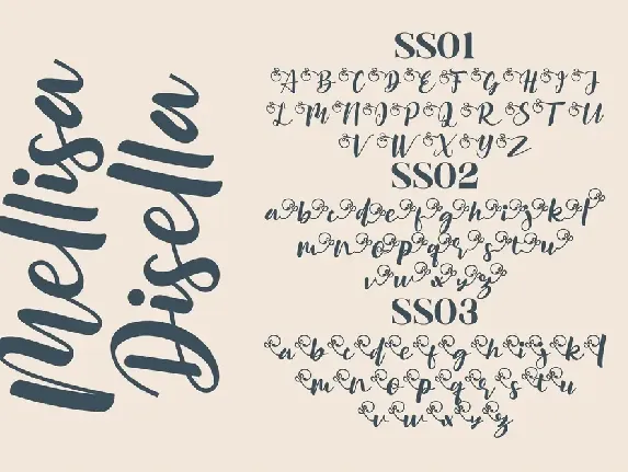 Mellisa Disella Script font