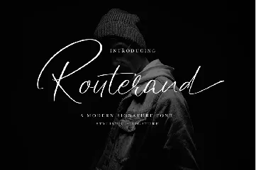 Routerand - Signature Font