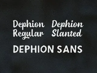 Dephion font