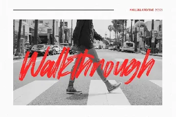 Street Walks Brush Script Font