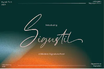 Sigustil - Signature Font