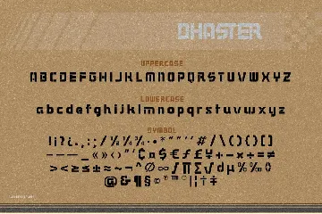 Dhaster Typeface font