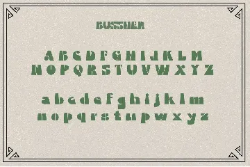 Bussher Typeface font