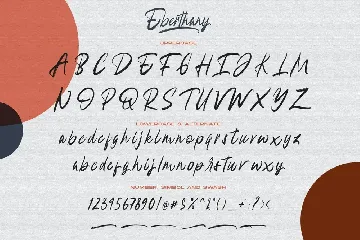 Eberthany Brush Script font