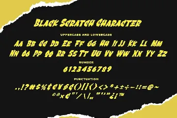 Black Scratch - Strong Bold Font