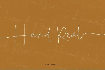 Hand Real font