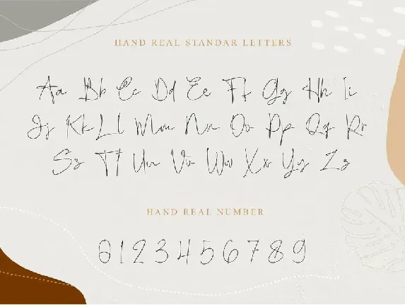 Hand Real font