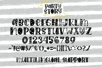 Party Story - Decorative Font